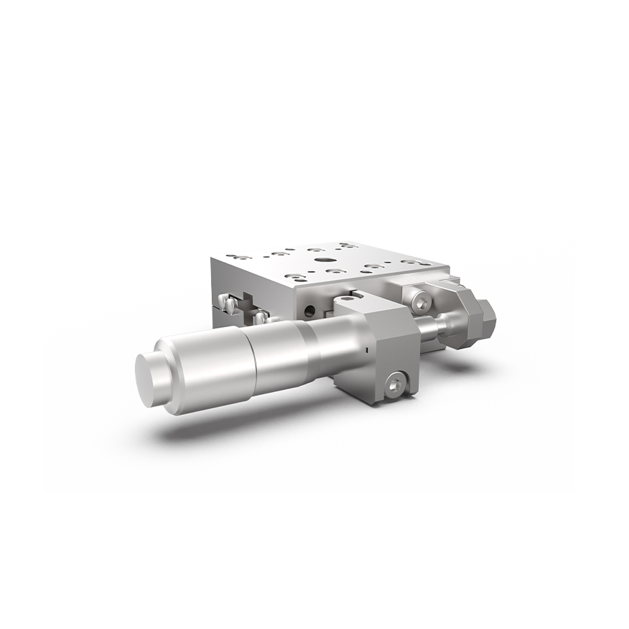 台面40x40mm 行程13mm 右侧驱动 不锈钢位移台